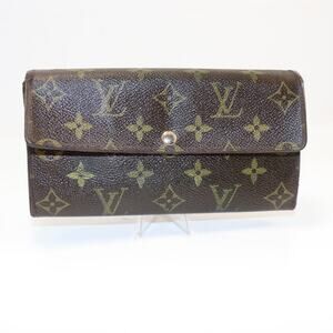 Louis‎ Vuitton Monogram Sarah Long Wallet Restored Classic CA5008